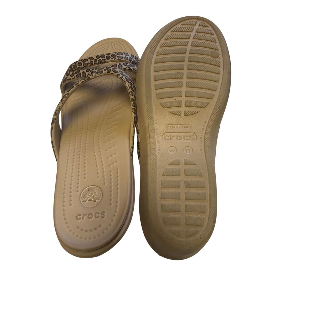 CROC sandles cheetah leapord womens size 11 - Picture 4 of 6